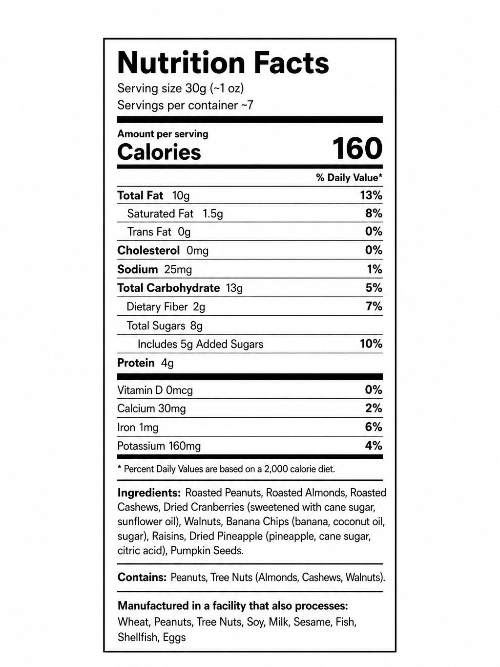 Daily Energy Trail Mix